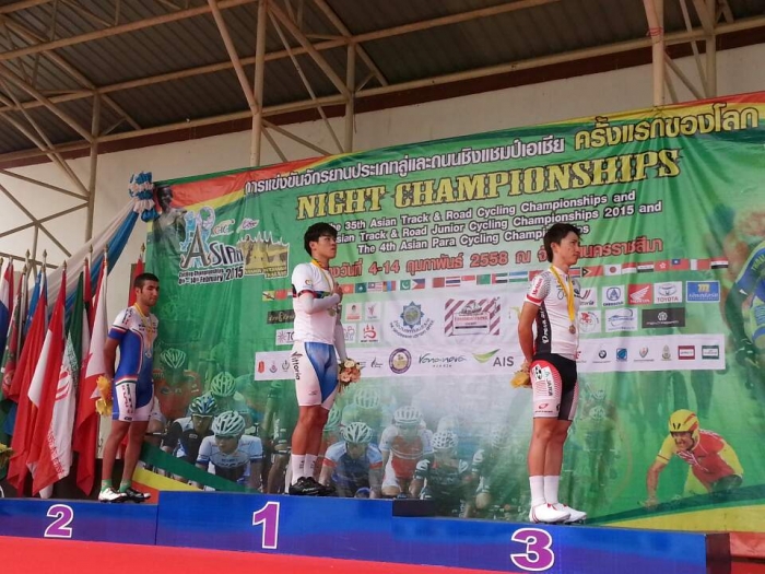 남자 U23세 도로독주 박상훈 금메달 - 2015 아시아사이클선수권대회(태국)