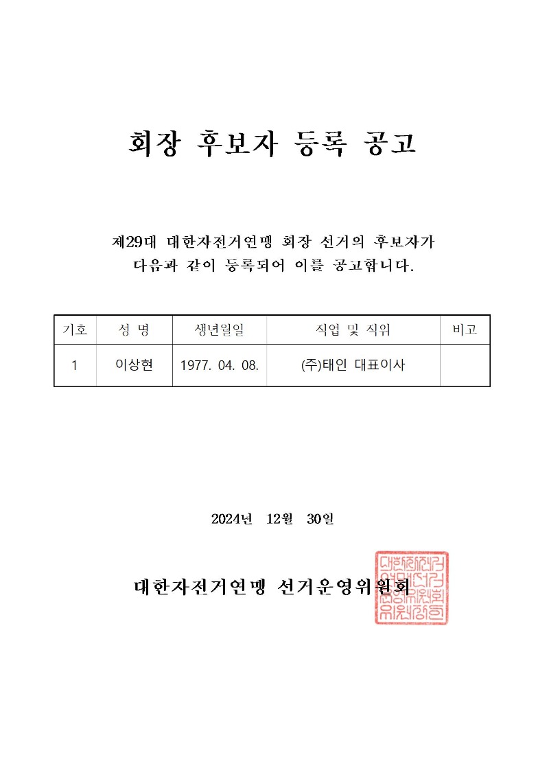 제29대 대한자전거연맹 회장 선거 후보자 등록 공고.jpg