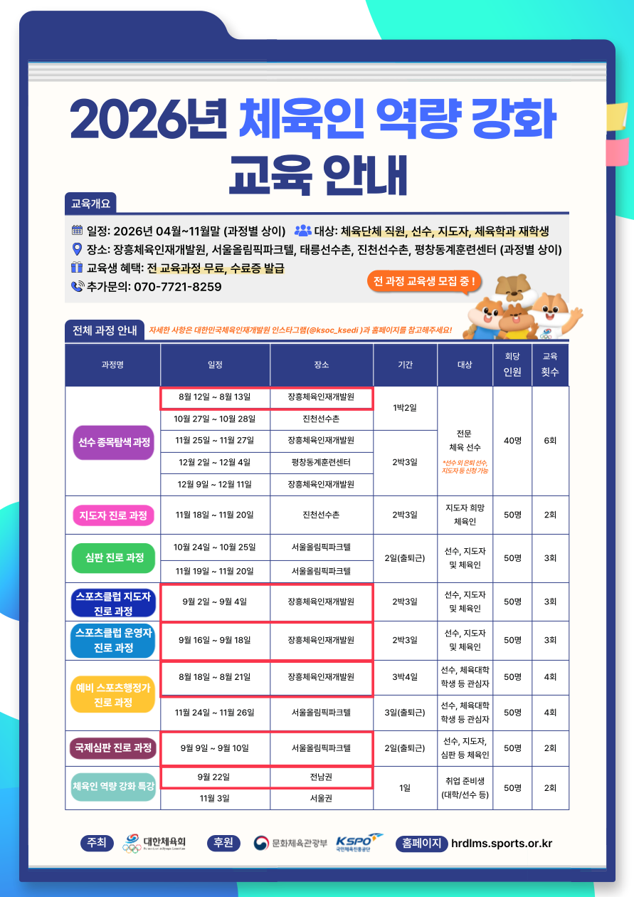2026 체육인 역량 강화 교육 _8,9월과정.png